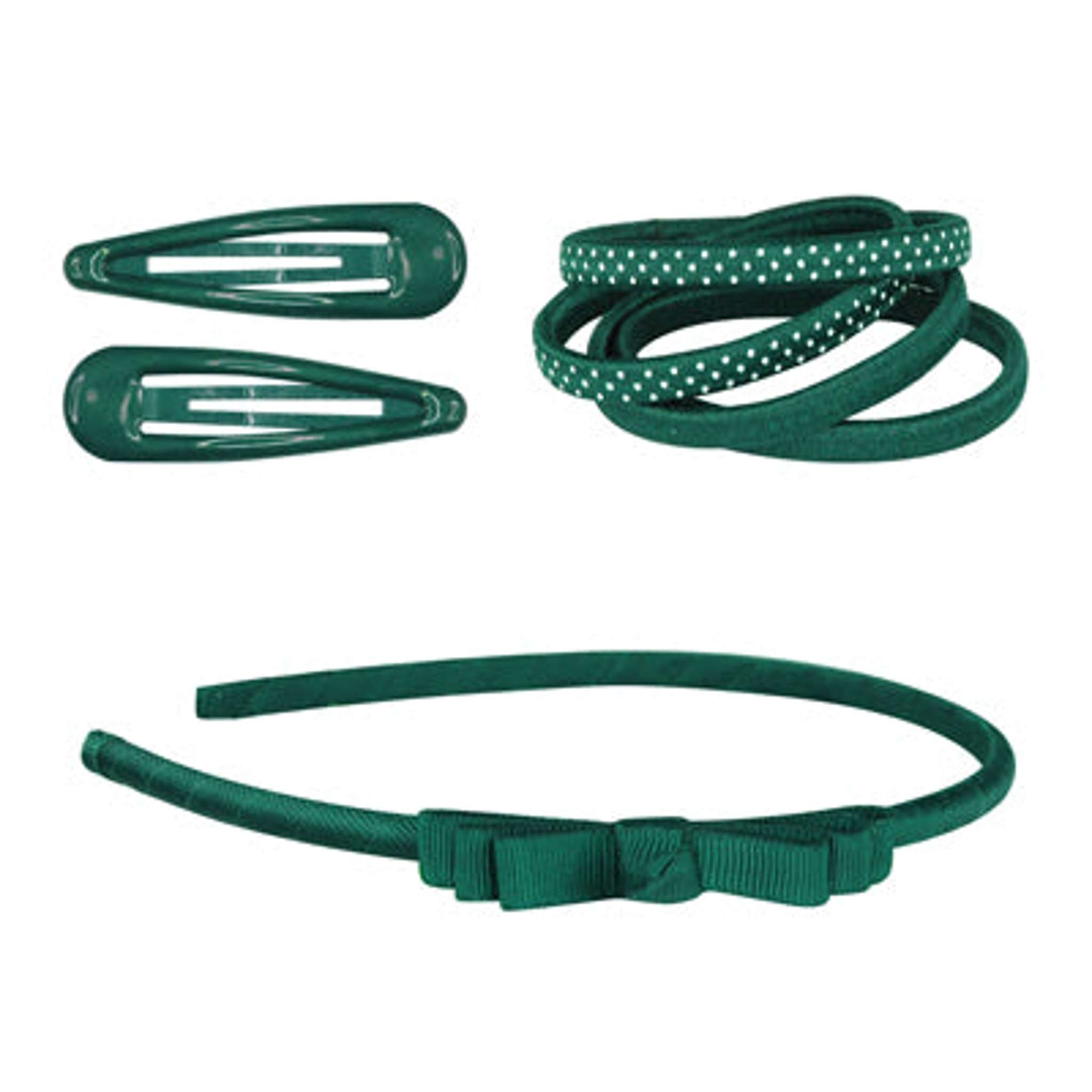 School Basics Hair Accessories Set - Green - Pink Poppy Australia