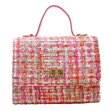 Tweed Pink Handbag - Pink Poppy Australia