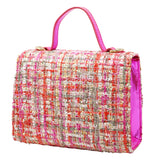 Tweed Pink Handbag - Pink Poppy Australia