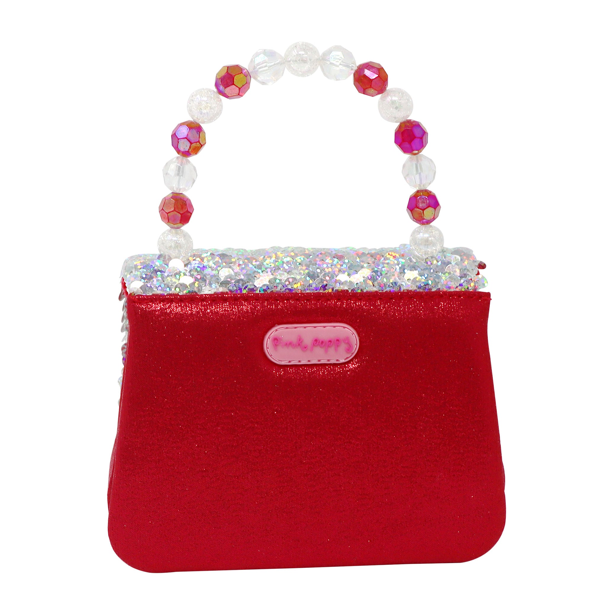 Reversible Sequin Festive Hard Handbag - Pink Poppy Australia