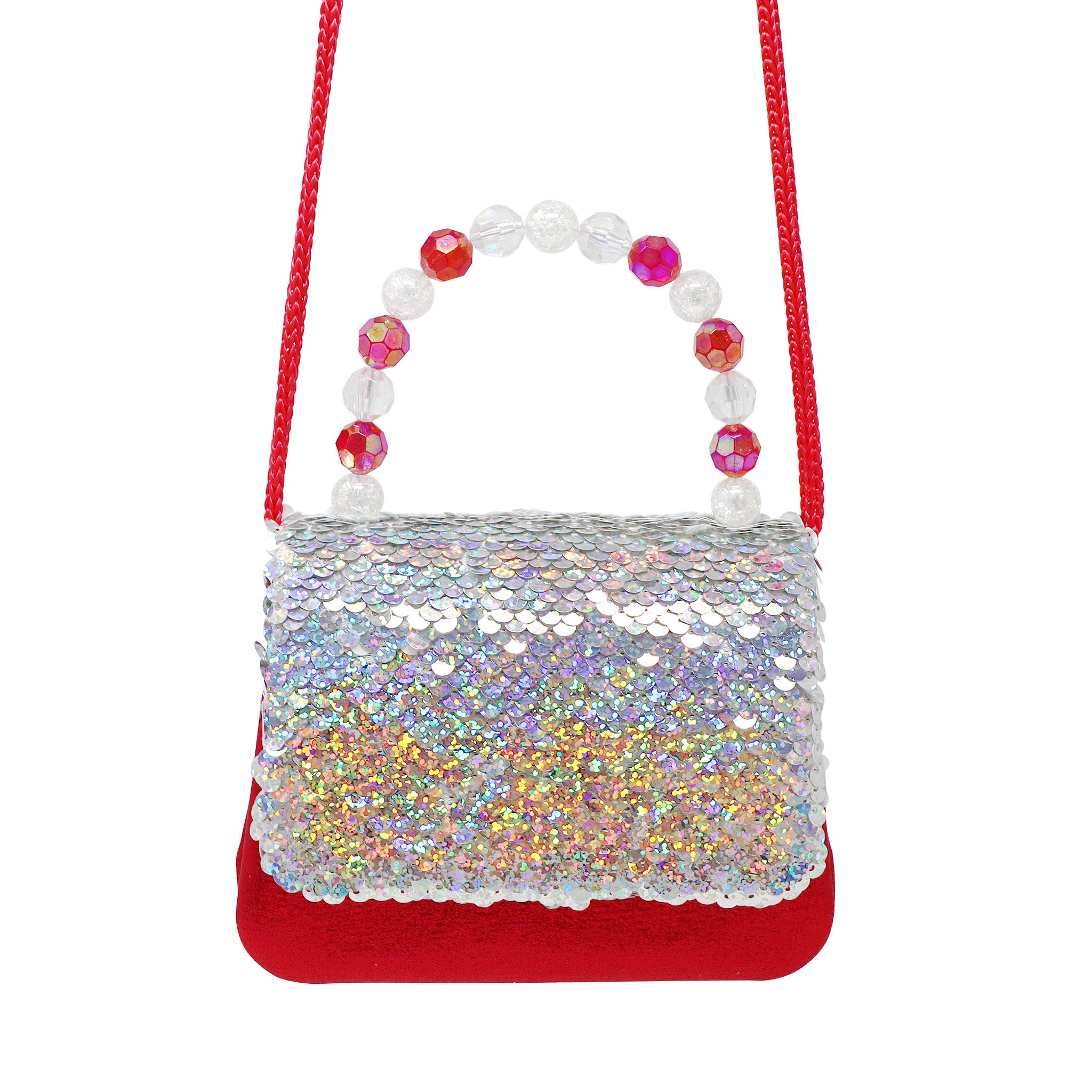 Reversible Sequin Festive Hard Handbag - Pink Poppy Australia