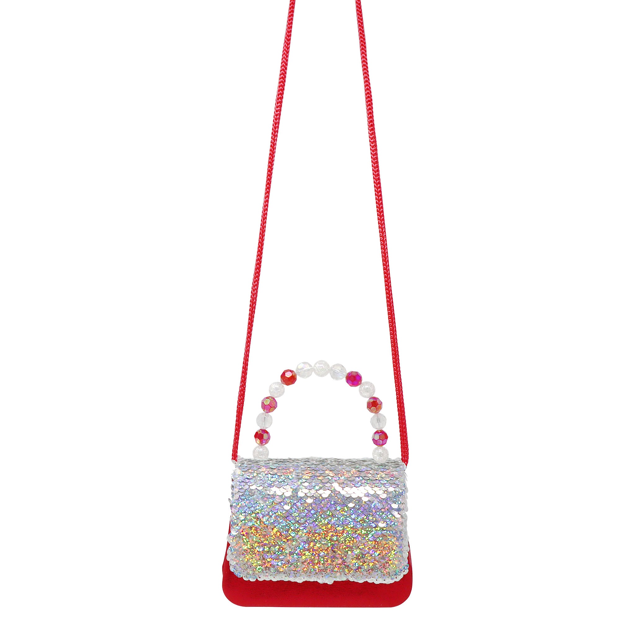 Reversible Sequin Festive Hard Handbag - Pink Poppy Australia