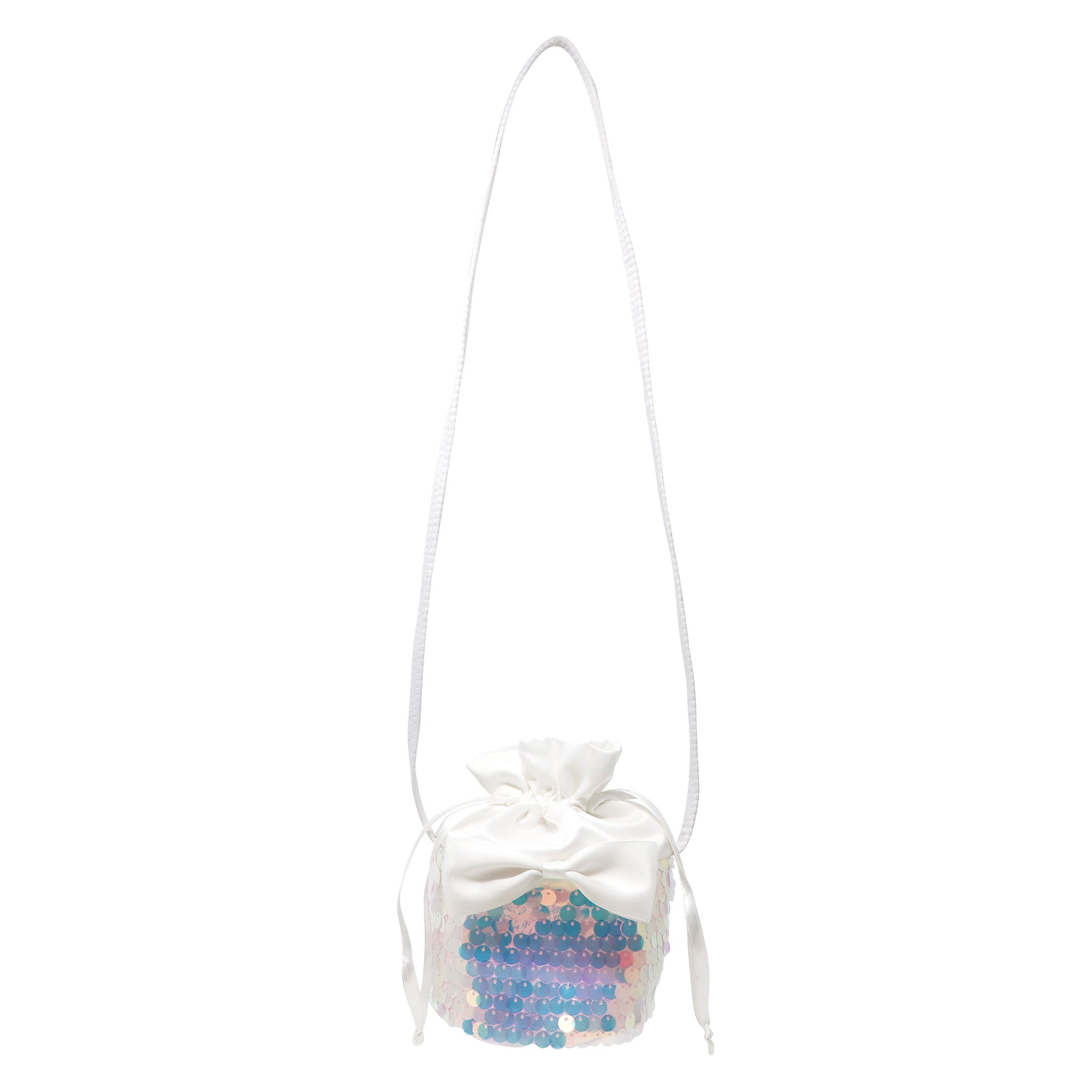 Christmas Holiday Glimmer Drawstring Cross Body Bag - Pink Poppy Australia