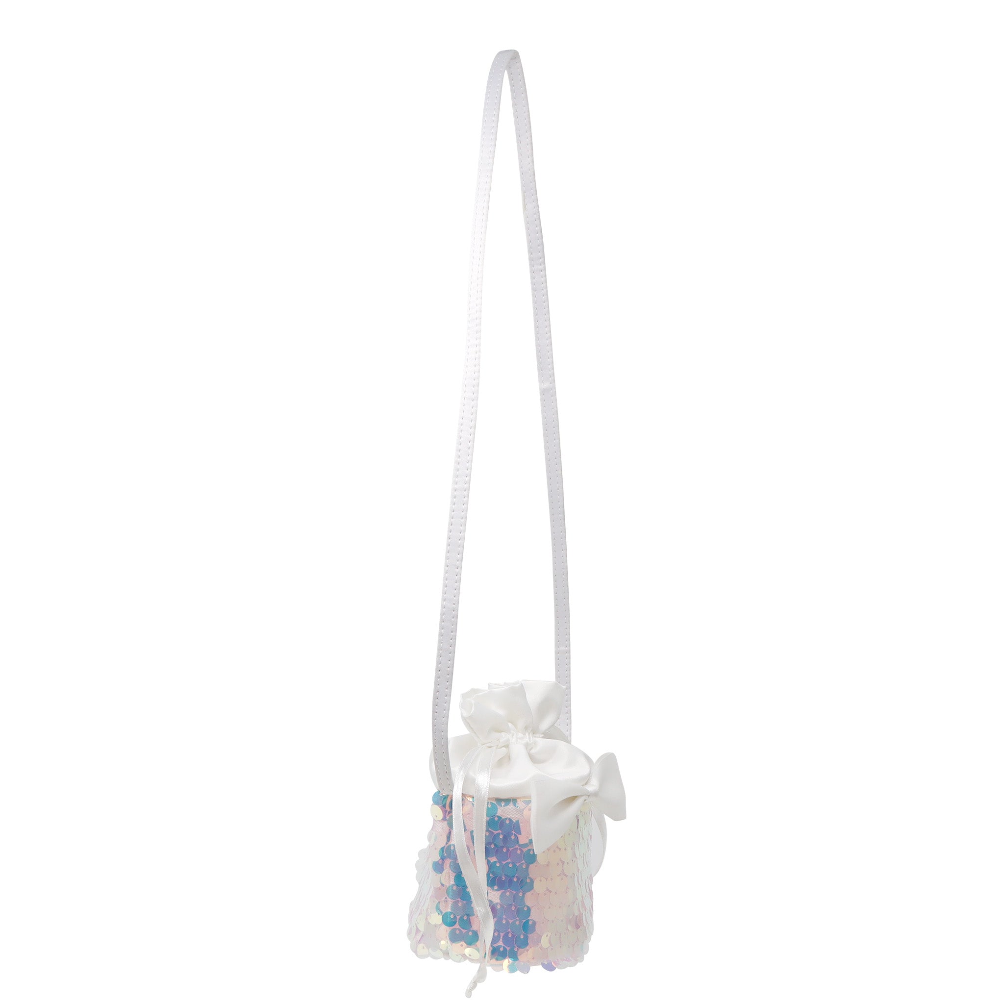 Christmas Holiday Glimmer Drawstring Cross Body Bag - Pink Poppy Australia