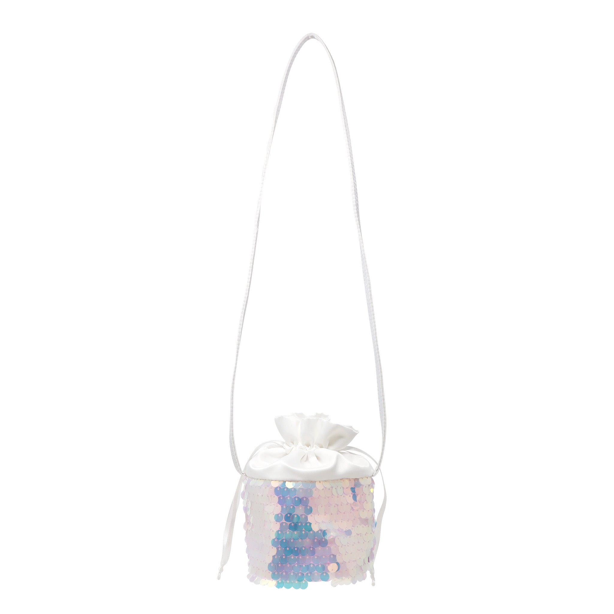 Christmas Holiday Glimmer Drawstring Cross Body Bag - Pink Poppy Australia