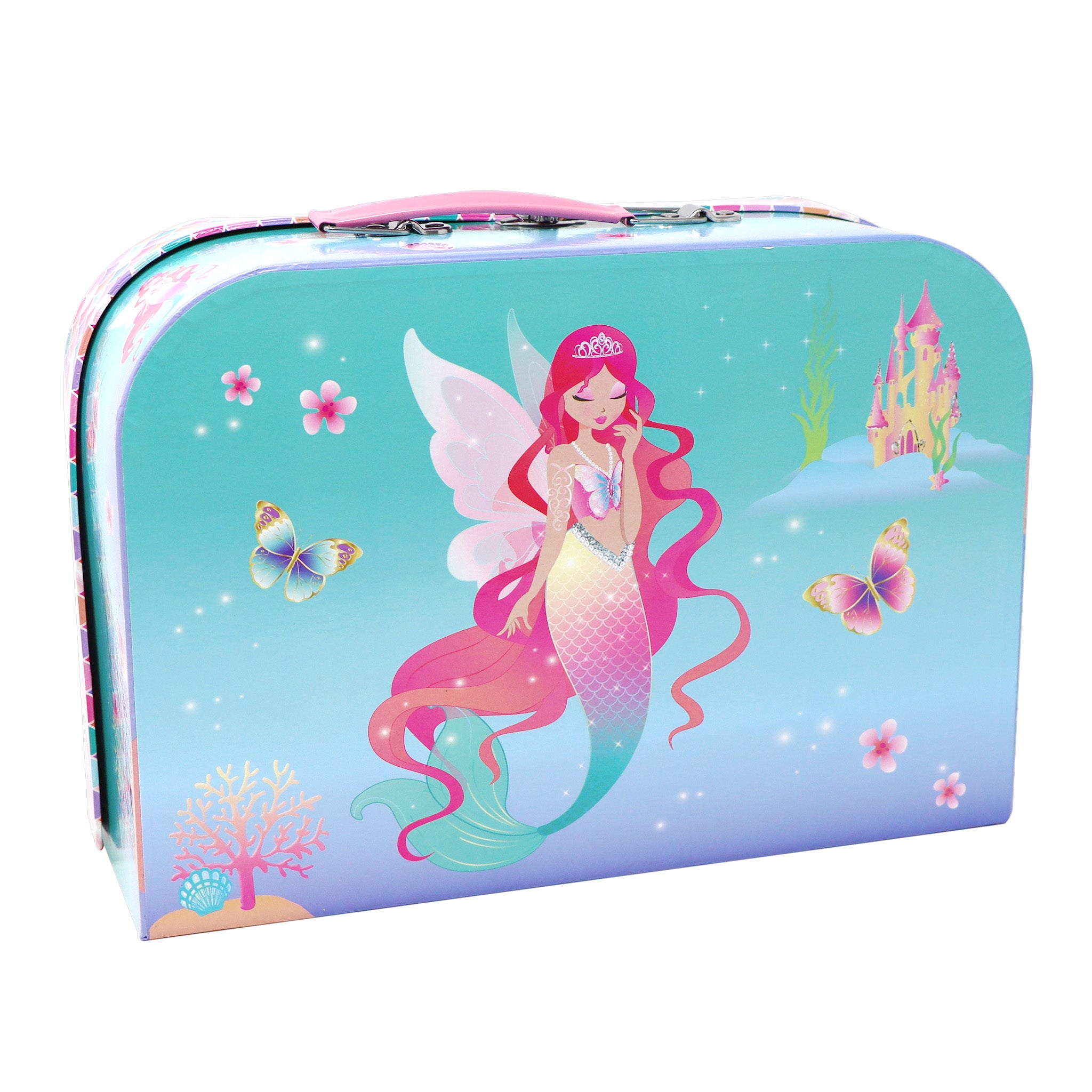 Shimmering Mermaid 6 piece Kids Baking Set & Carry Case - Pink Poppy Australia