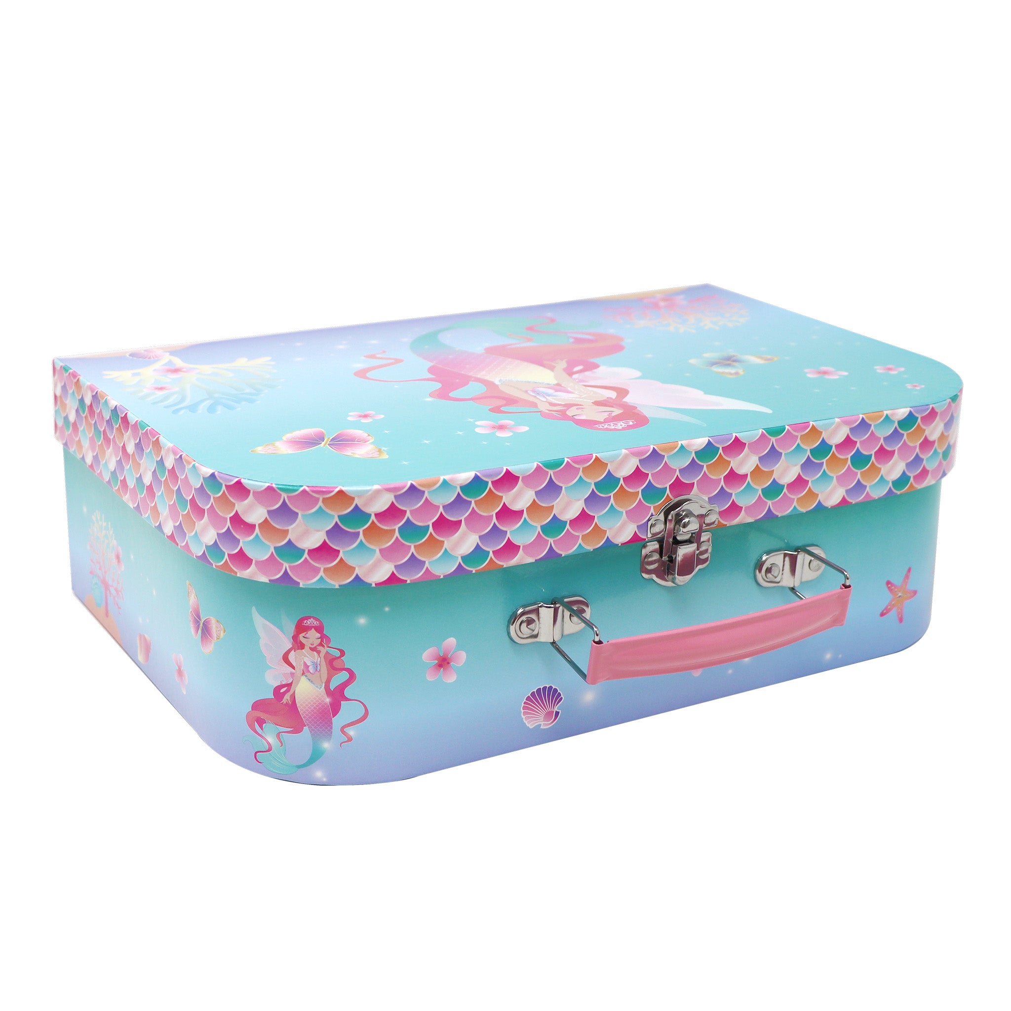 Shimmering Mermaid 6 piece Kids Baking Set & Carry Case - Pink Poppy Australia