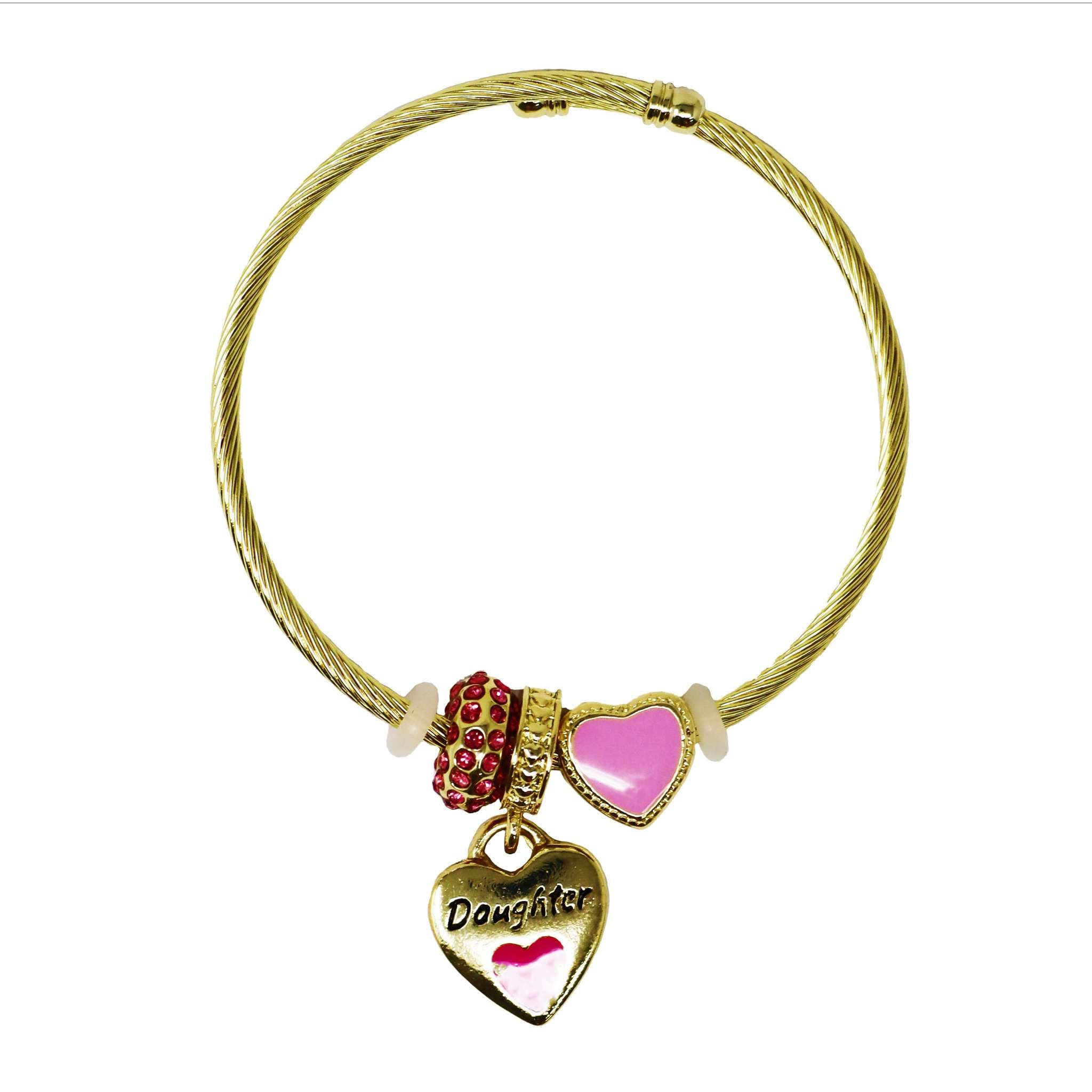 Mother and Me Charm Bracelet - Pink Poppy Australia