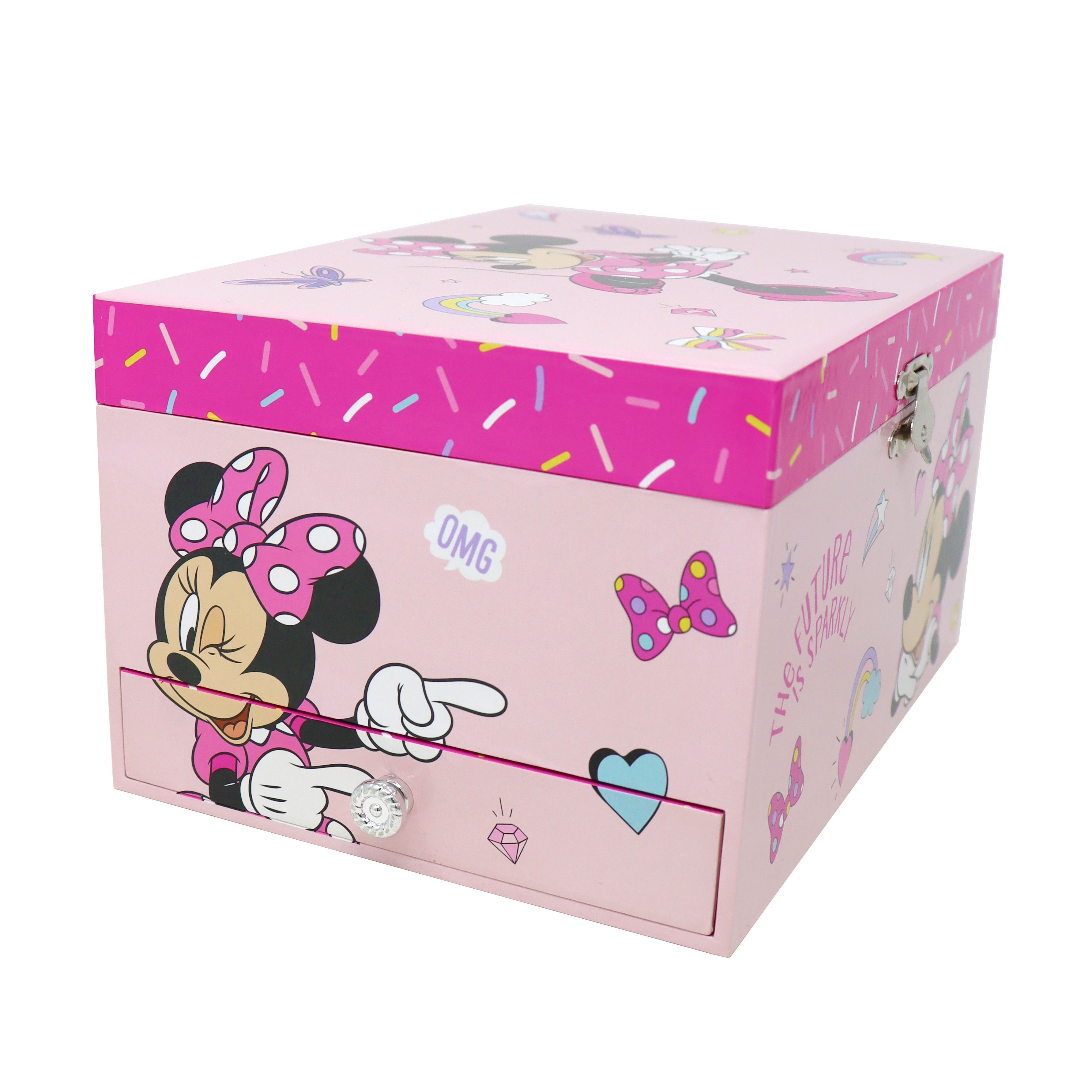 Disney Junior Minnie Luxury Musical Jewellery Box - Pink Poppy Australia