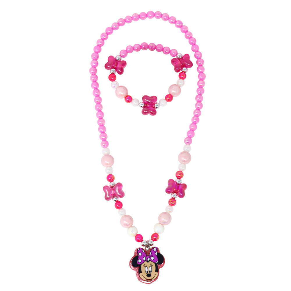 Disney Junior Minnie Necklace & Bracelet Set - Pink Poppy Australia