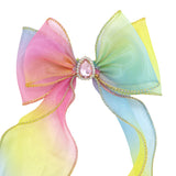 Rainbow Butterfly Bow Hair Clip - Pink Poppy Australia