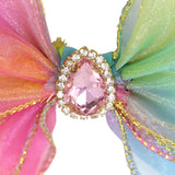 Rainbow Butterfly Bow Hair Clip - Pink Poppy Australia