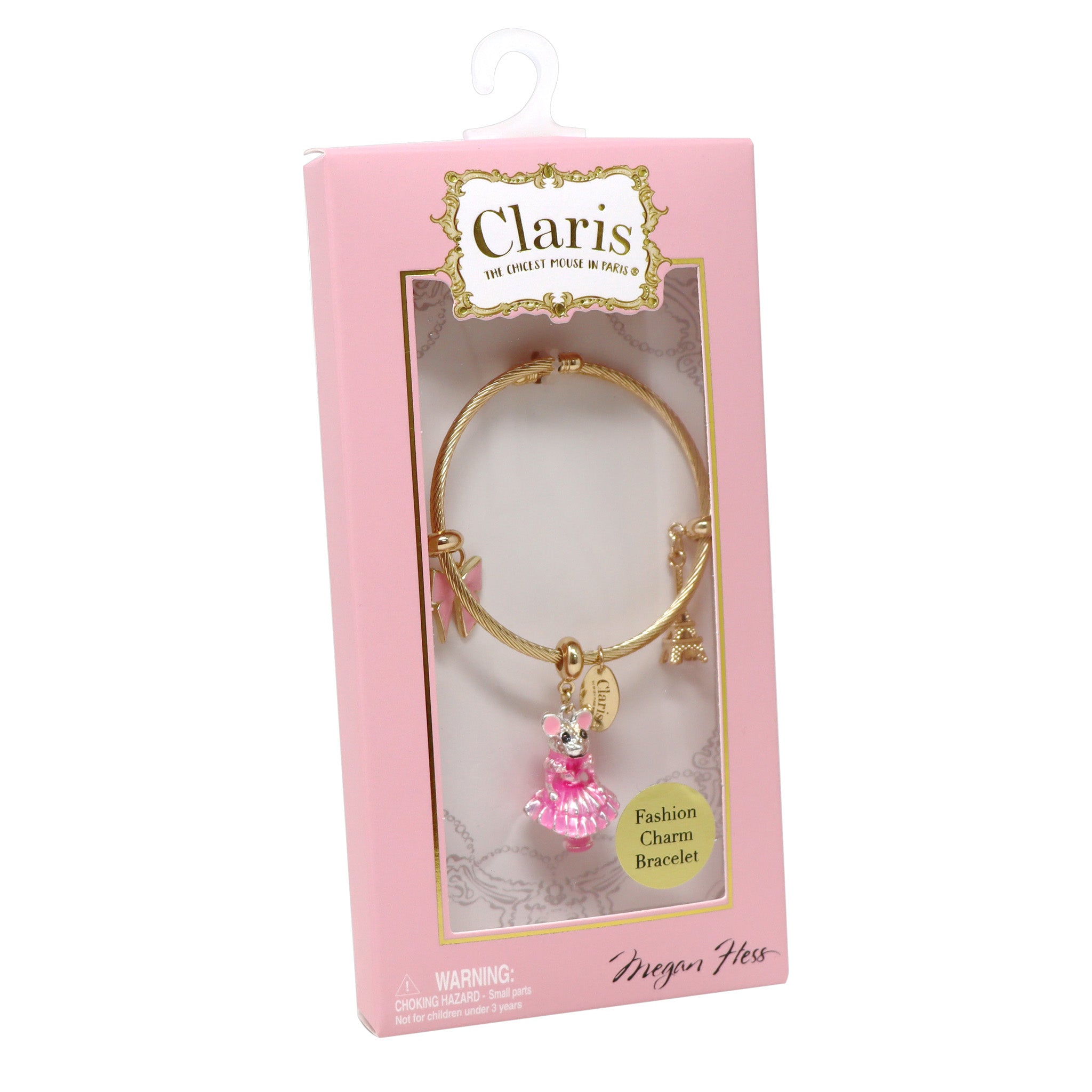 Claris: The Chicest Mouse In Paris™ Charm Bracelet - Pink Poppy Australia