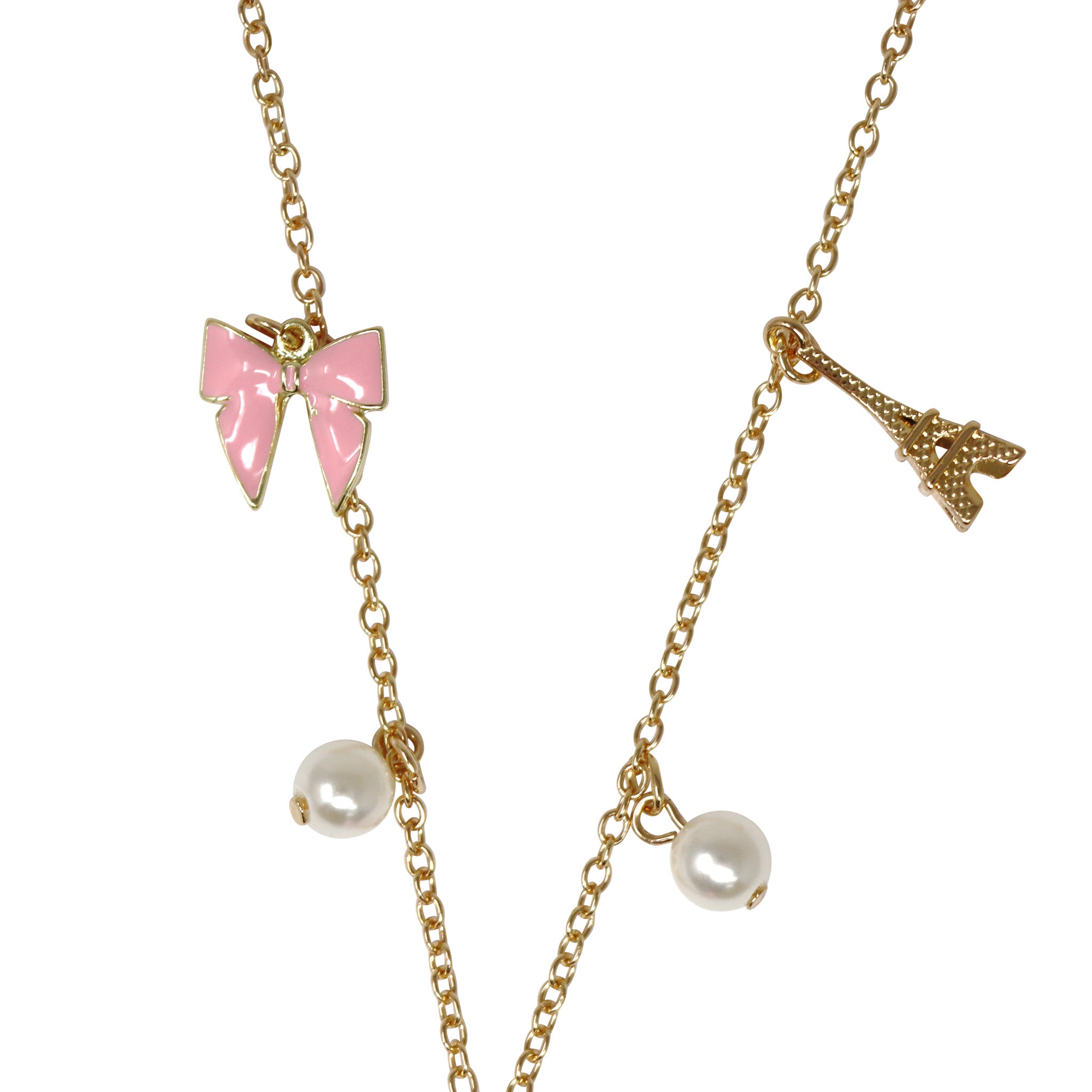 Claris: The Chicest Mouse In Paris™ Charm Necklace - Pink Poppy Australia