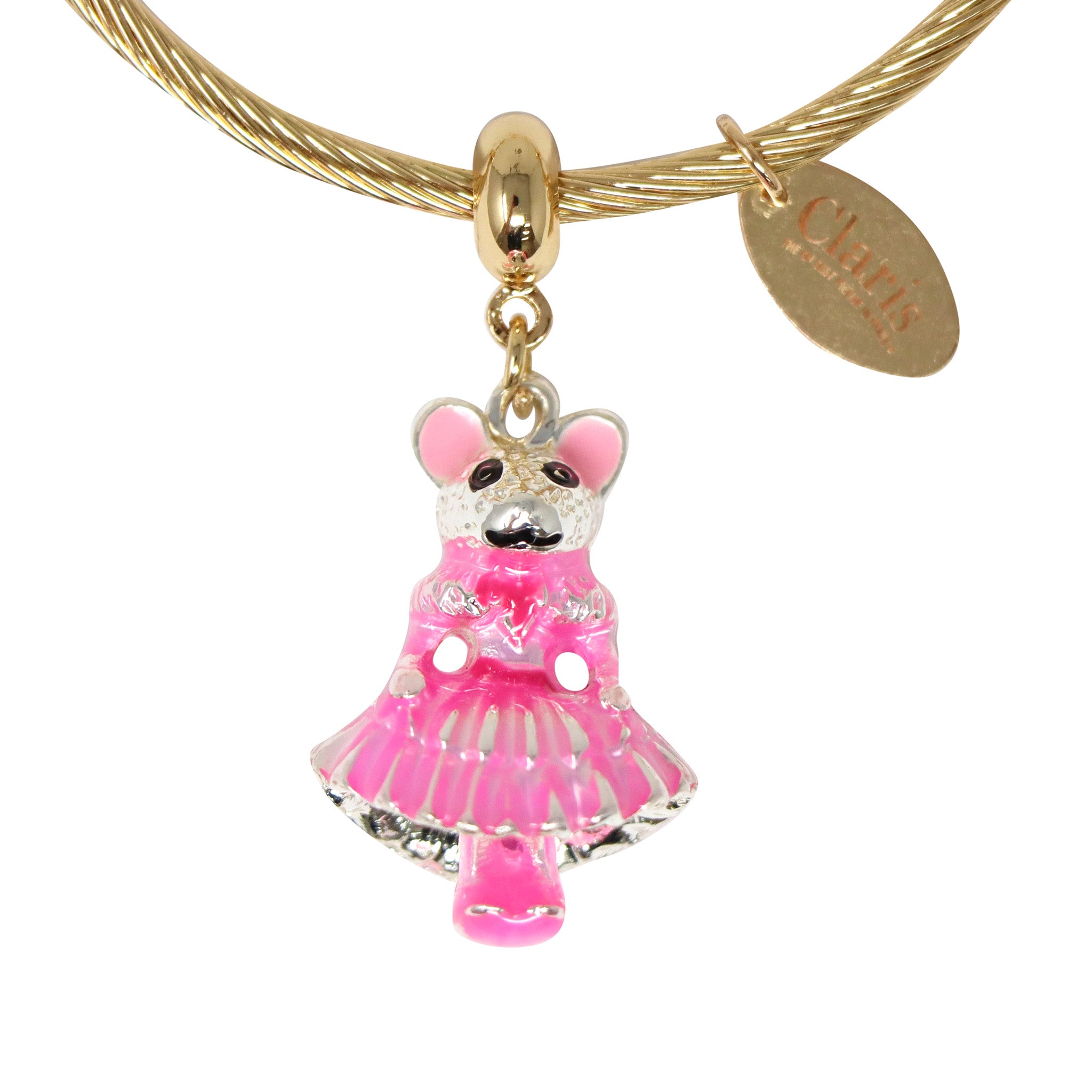 Claris: The Chicest Mouse In Paris™ Charm Bracelet - Pink Poppy Australia