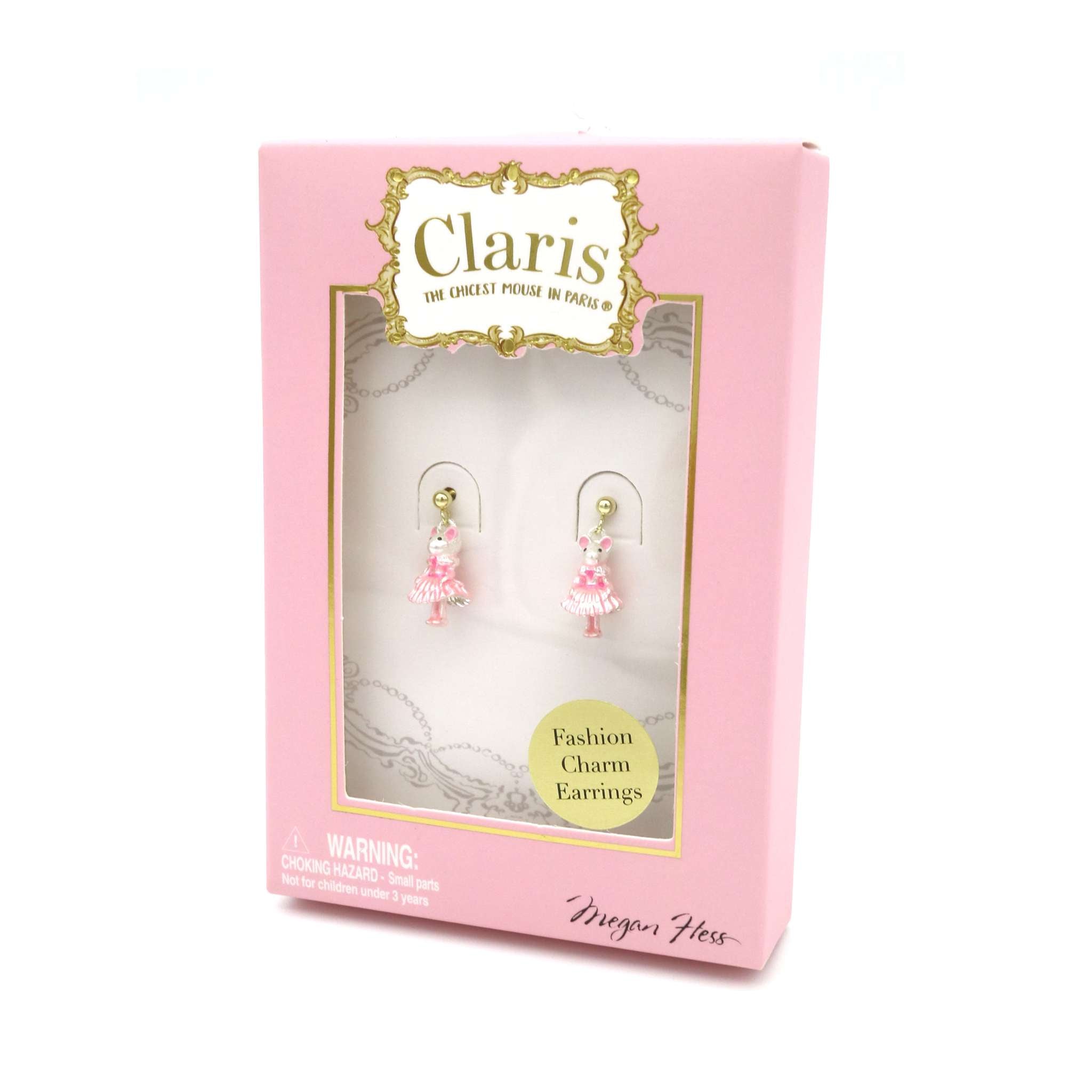 Claris: The Chicest Mouse In Paris™ Fashion Earrings - Pink Poppy Australia