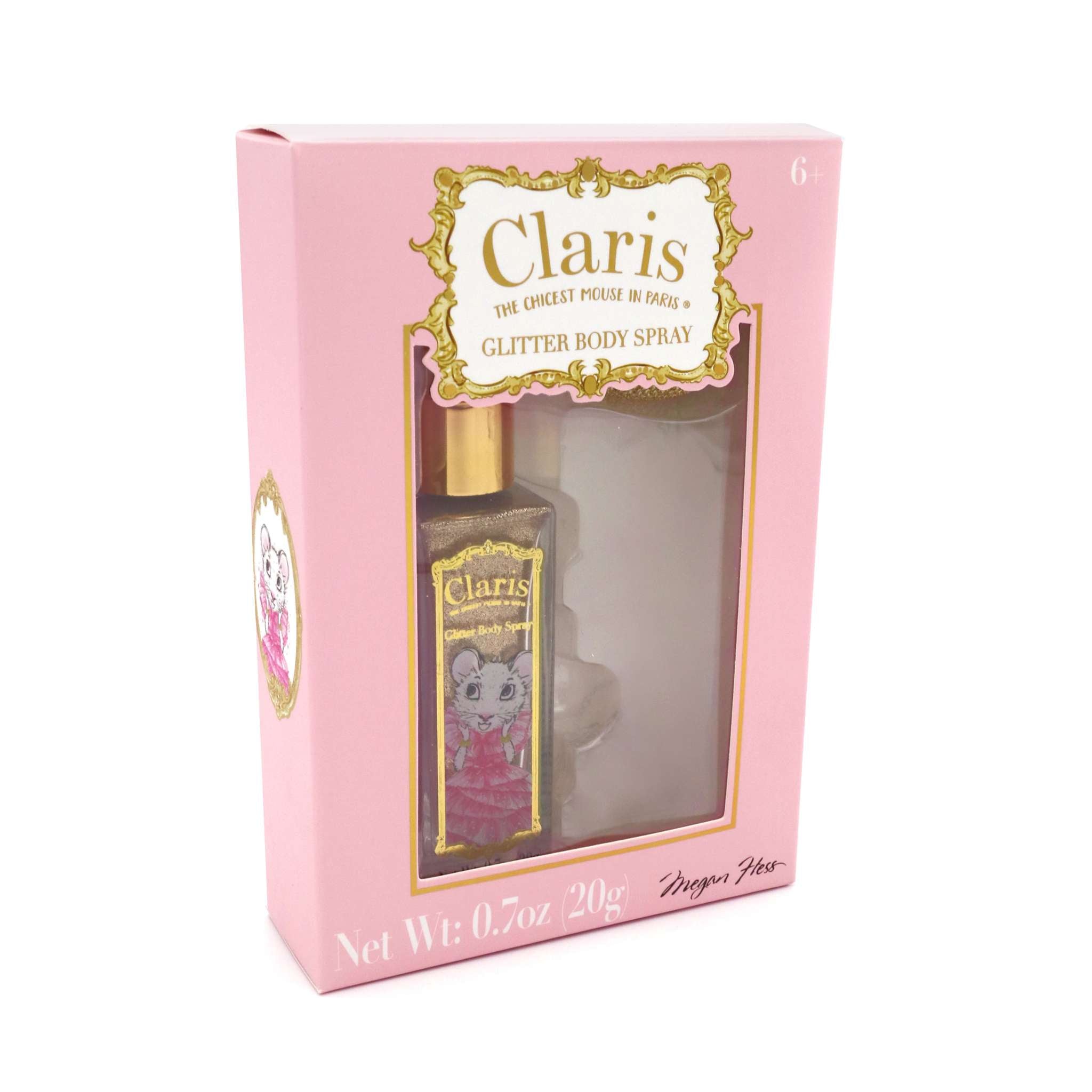 Claris: The Chicest Mouse In Paris™ Glitter Body Spray Atomiser - Pink Poppy Australia