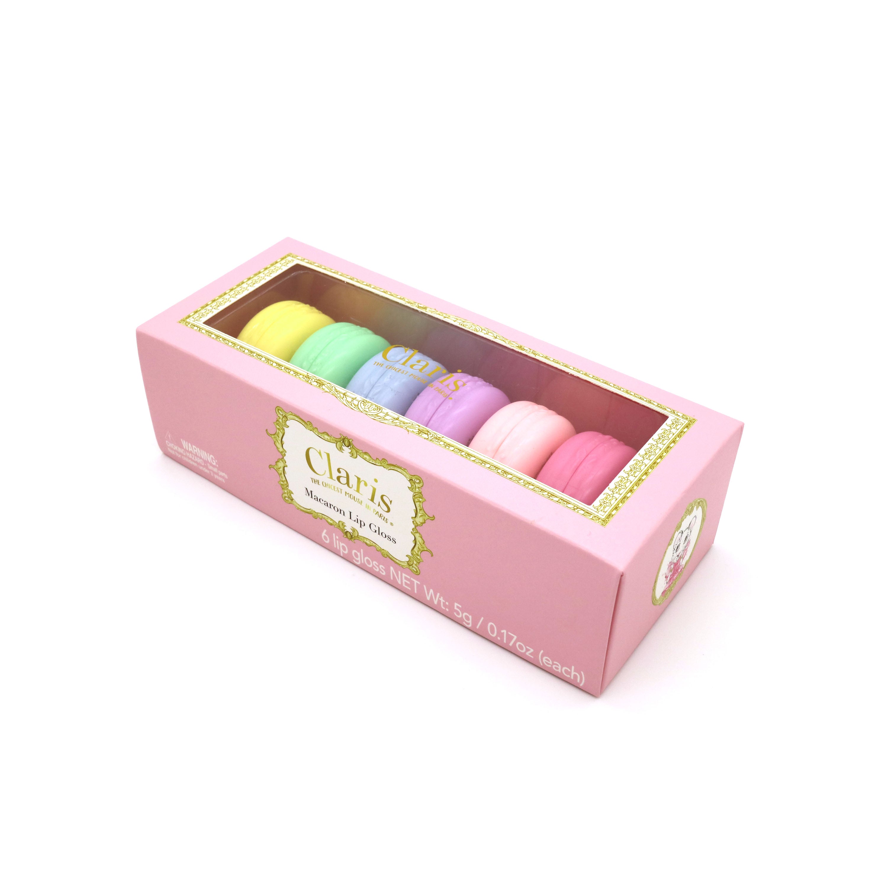 Claris: The Chicest Mouse In Paris™ Macaron Lip Gloss Set - Pink Poppy Australia