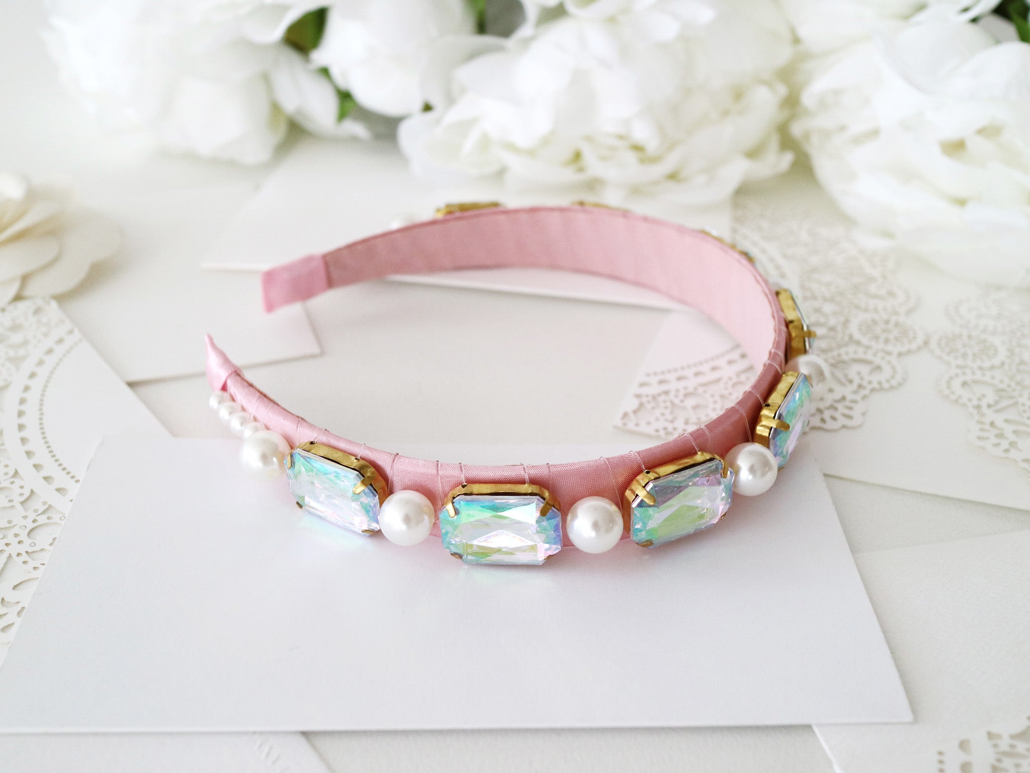 Claris: The Chicest Mouse In Paris™ Fashion Jewelled Headband - Pink Poppy Australia