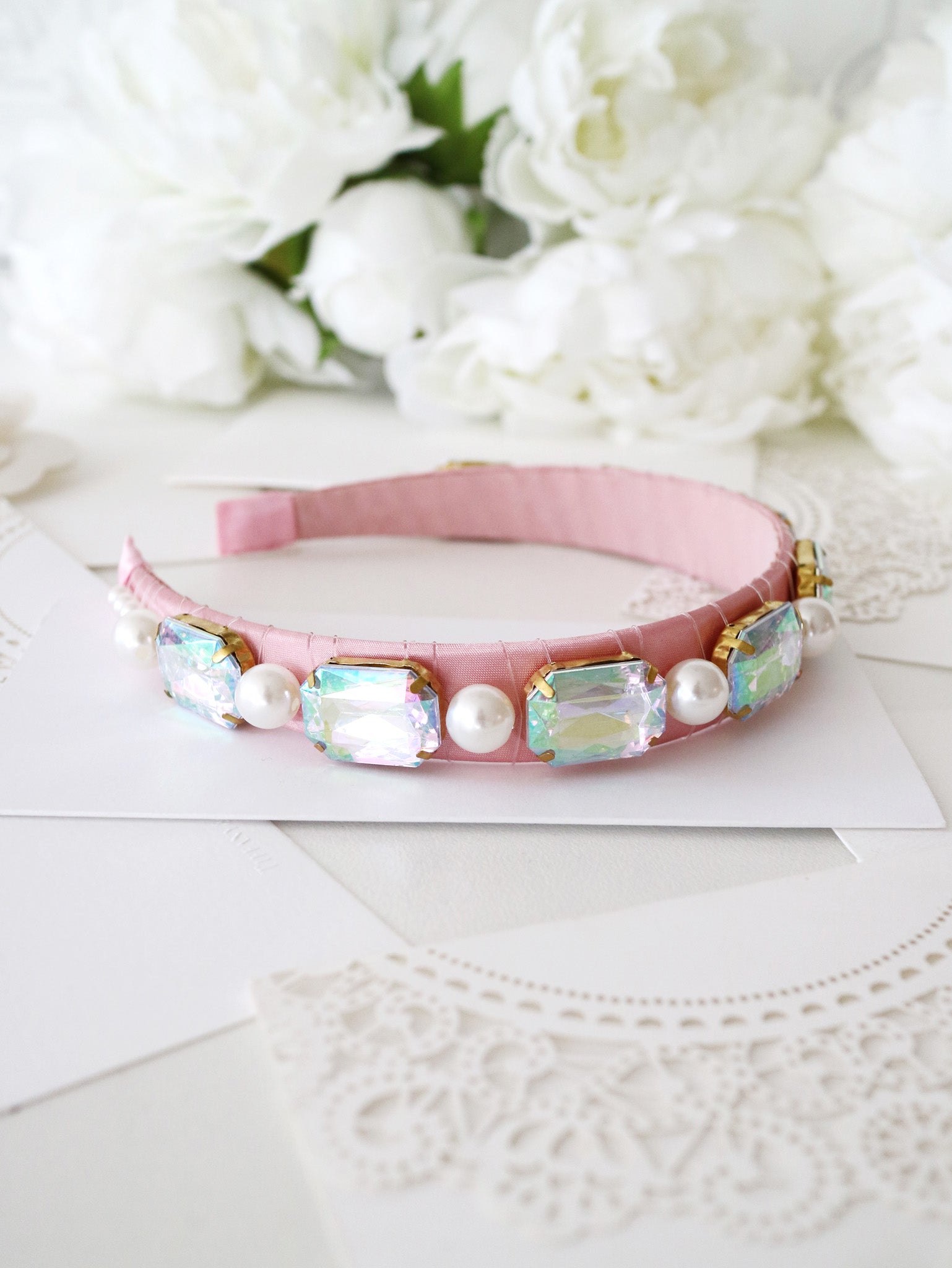 Claris: The Chicest Mouse In Paris™ Fashion Jewelled Headband - Pink Poppy Australia