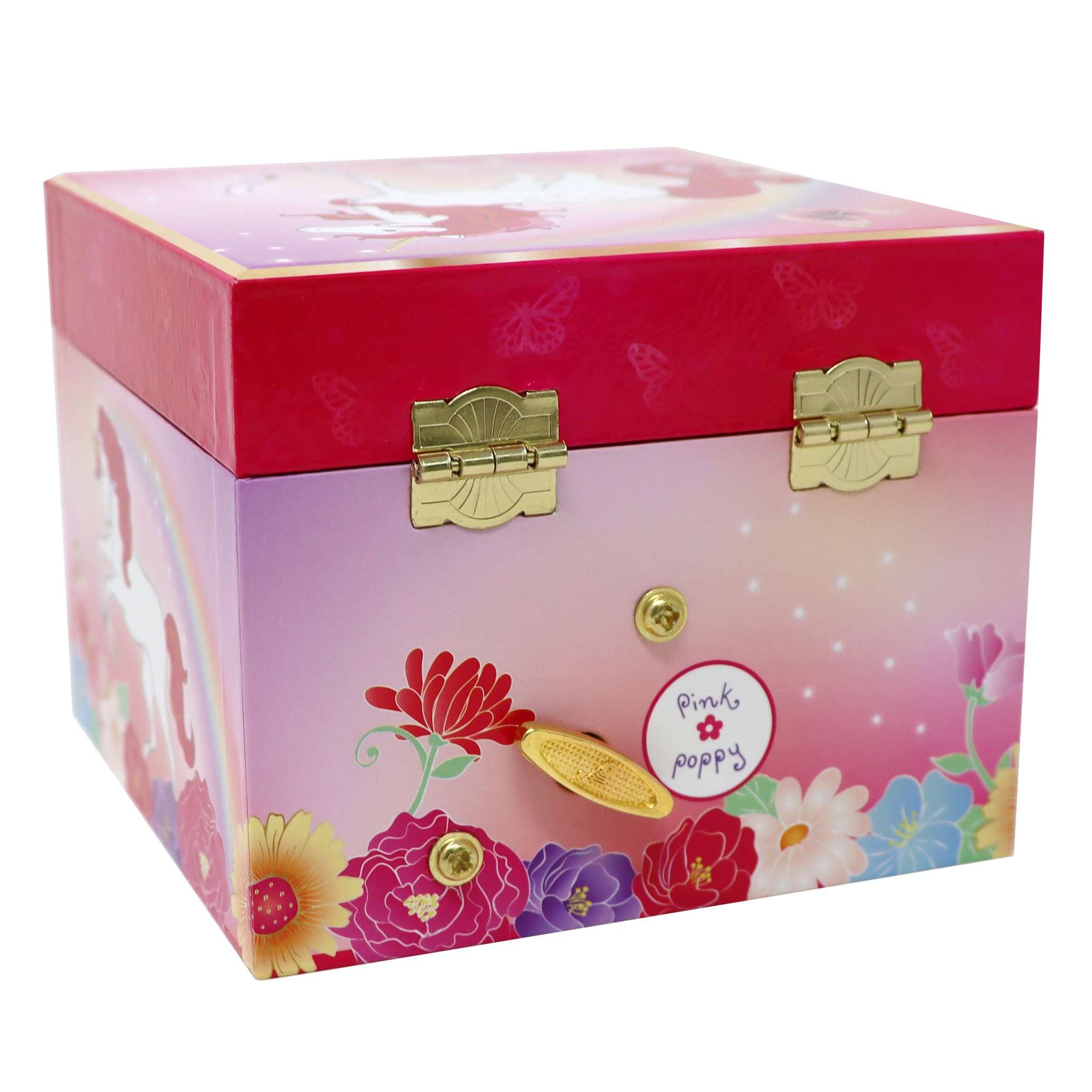 Unicorn Butterfly Small Musical Jewellery Box - Pink Poppy Australia