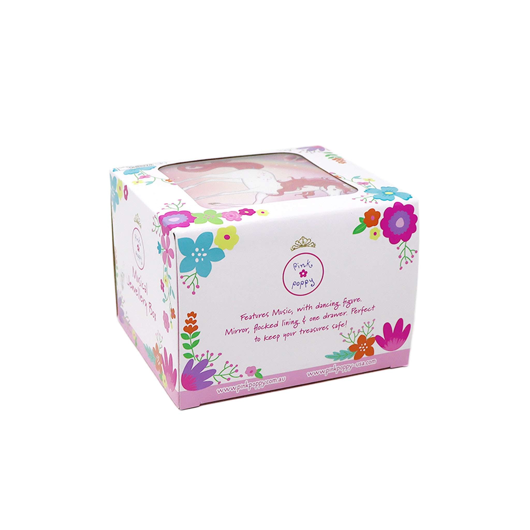 Unicorn Butterfly Small Musical Jewellery Box - Pink Poppy Australia