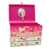 Unicorn & The Pixie Fairy Medium Musical Jewellery Box - Pink Poppy Australia