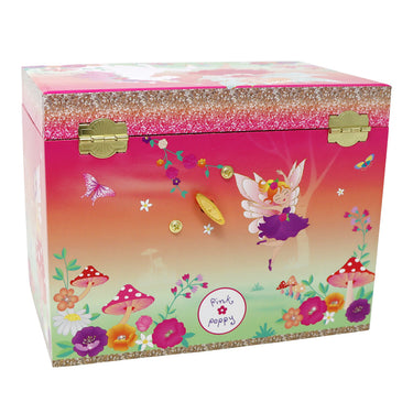 Unicorn & The Pixie Fairy Medium Musical Jewellery Box - Pink Poppy Australia