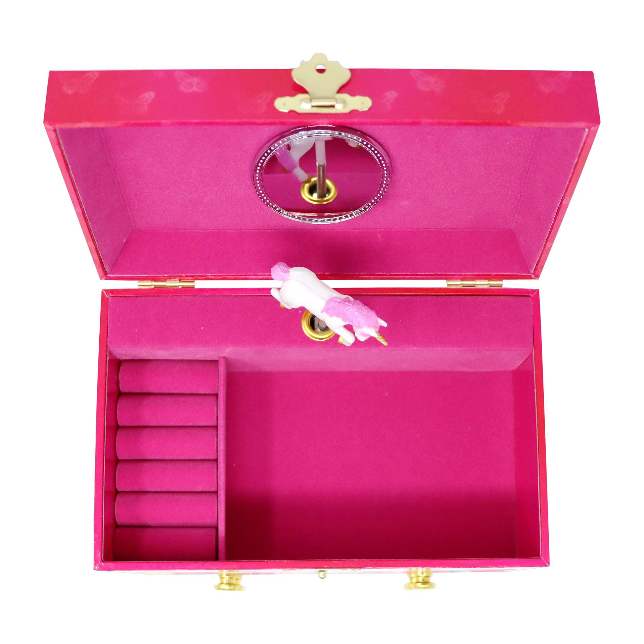 Unicorn Butterfly Medium Musical Jewellery Box - Pink Poppy Australia