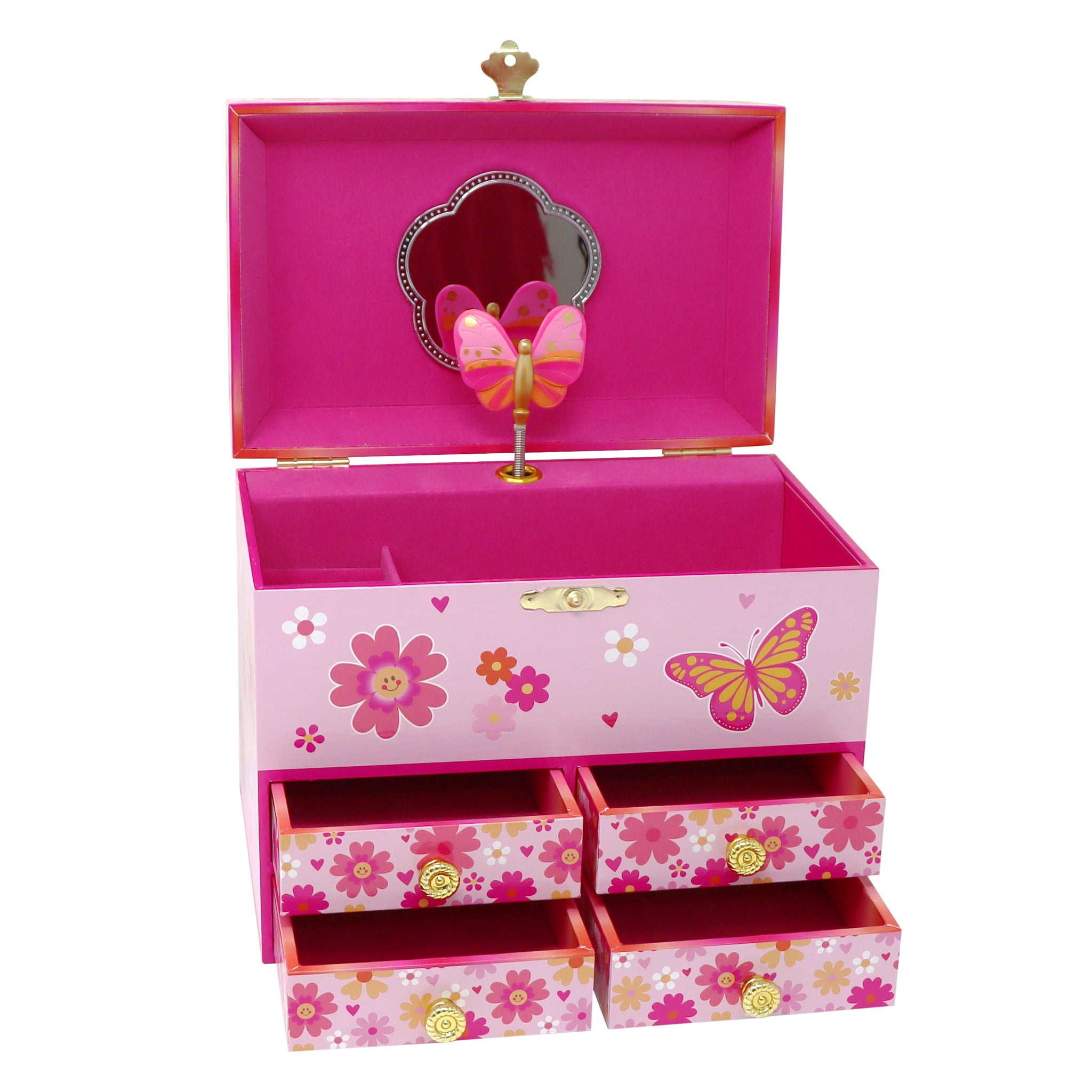 Vibrant Vacation Medium Musical Jewellery Box - Pink Poppy Australia