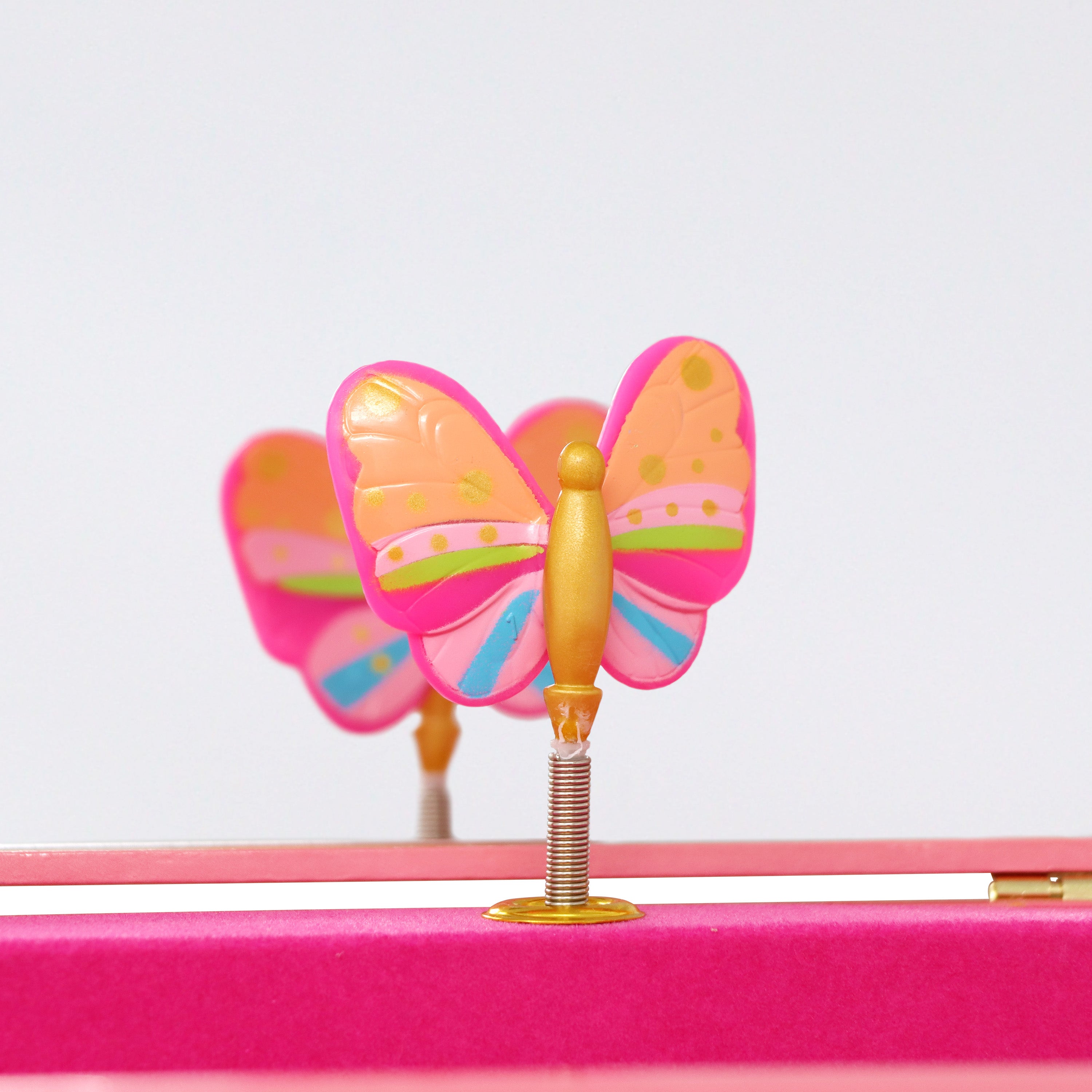 Rainbow Butterfly Large Music Box - Pink Poppy Australia