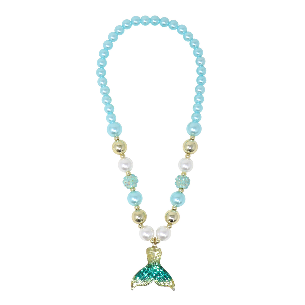 Aquamarine on sale mermaid necklace