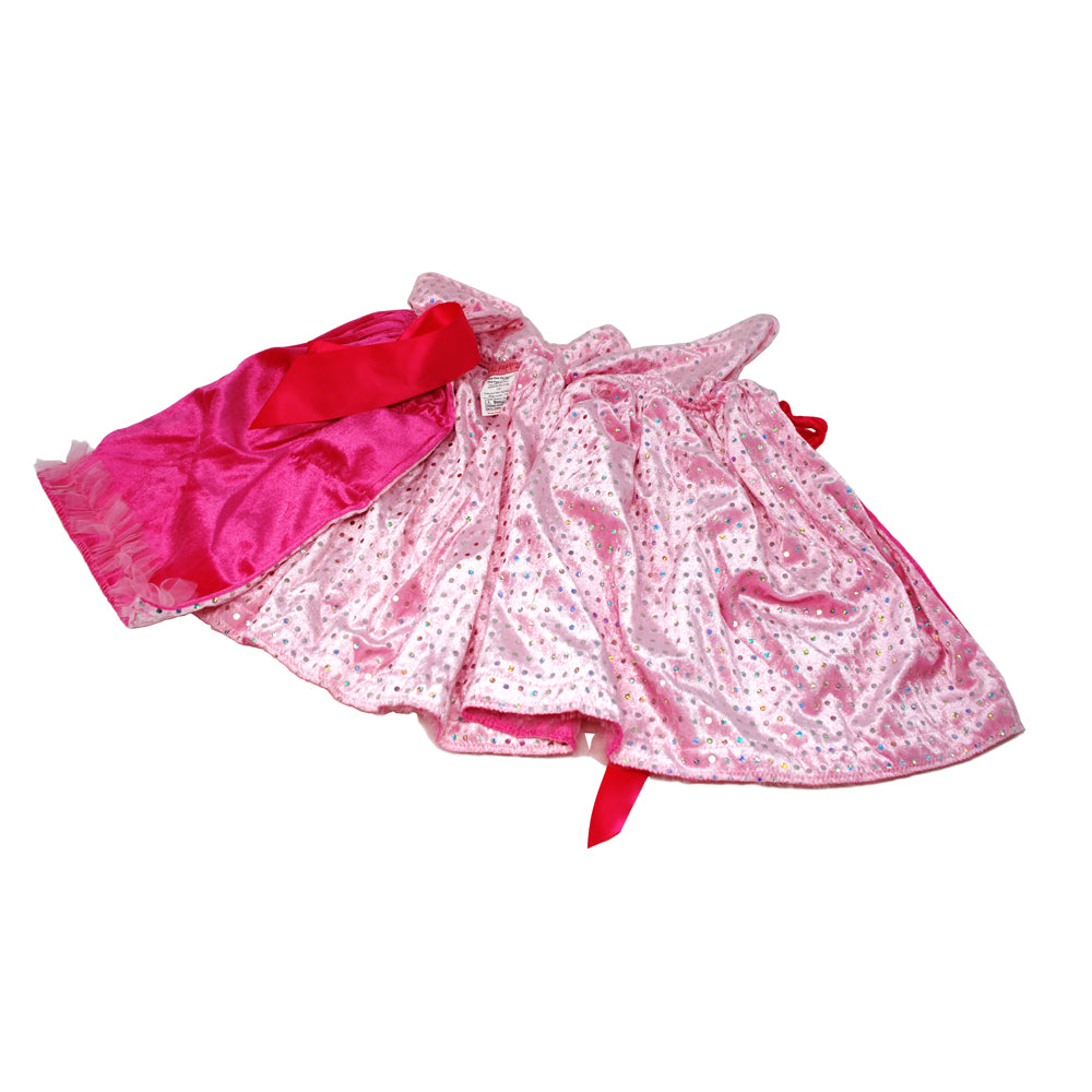 Rara Ruffles Cape - Pink Poppy