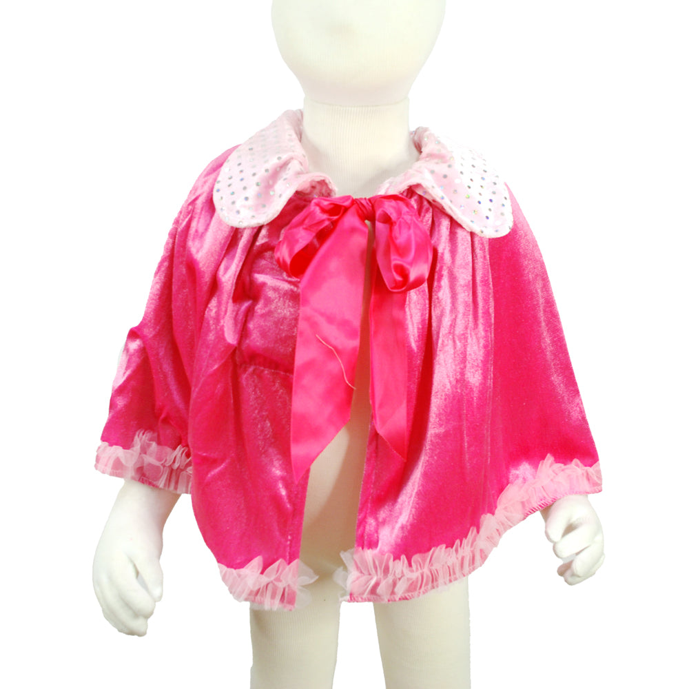 Rara Ruffles Cape - Pink Poppy