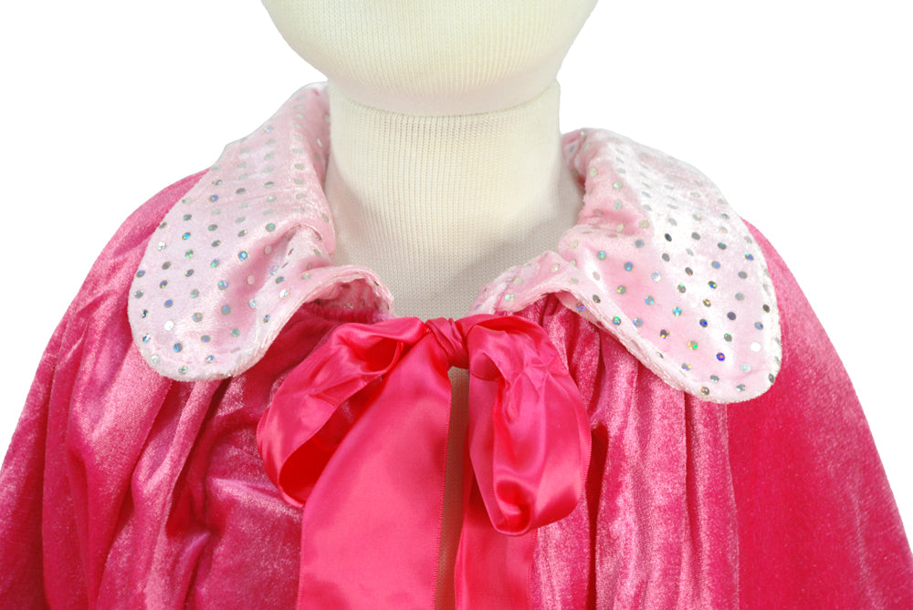 Rara Ruffles Cape - Pink Poppy