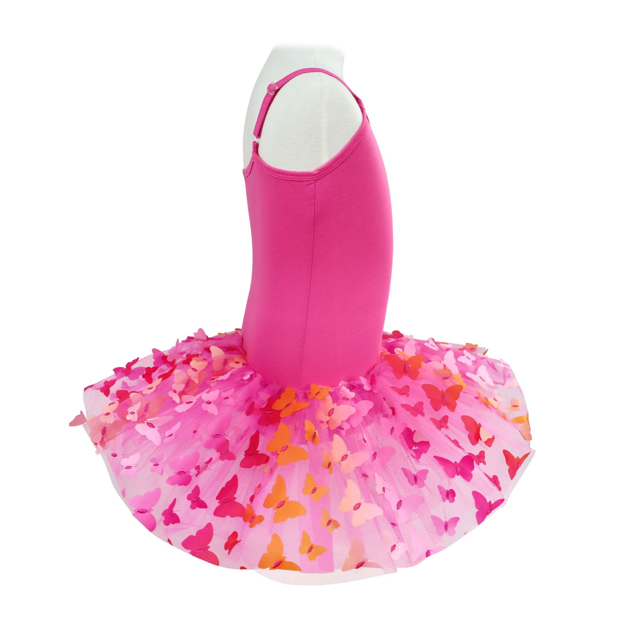 Butterfly Hot Pink & Gold Multi-layered Tutu - Pink Poppy Australia