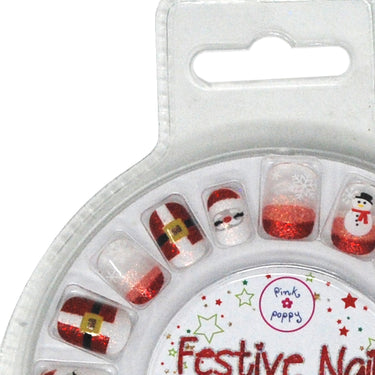 Christmas Press On Nails - Pink Poppy Australia