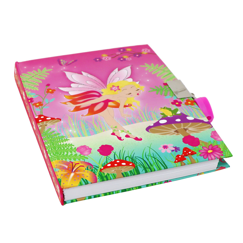 Pink Forest Fairy Strawberry Scent Diary - Pink Poppy