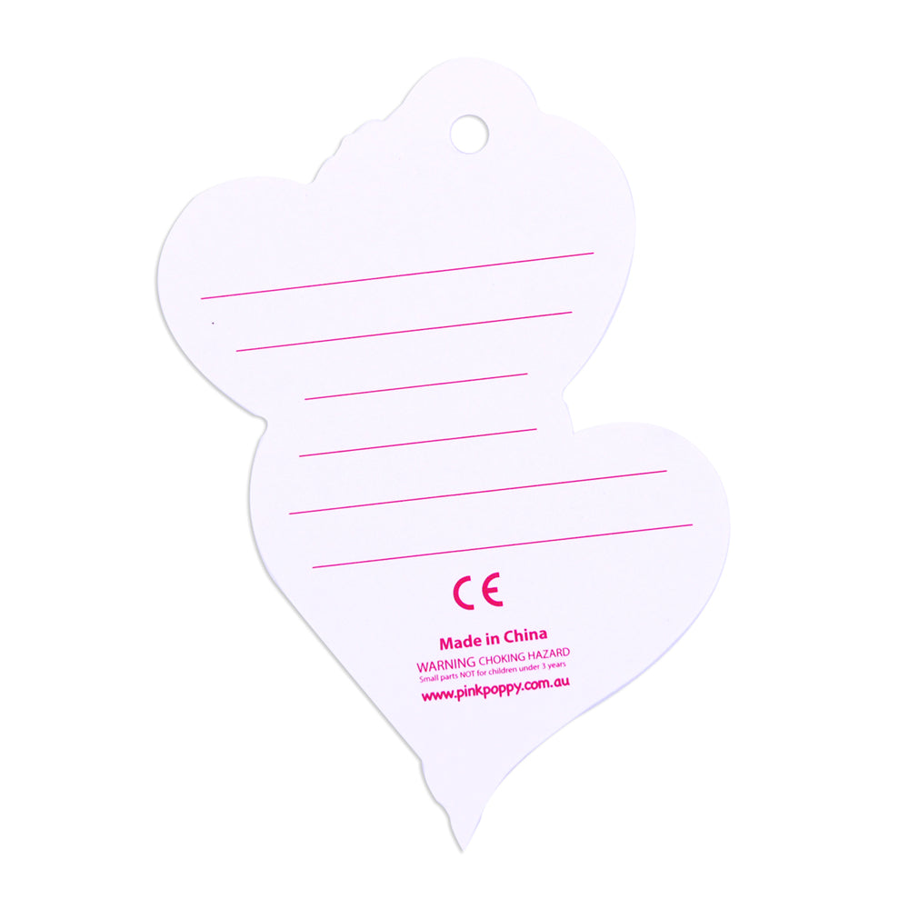 Essentials Ballerina Gift Tag - Pink Poppy