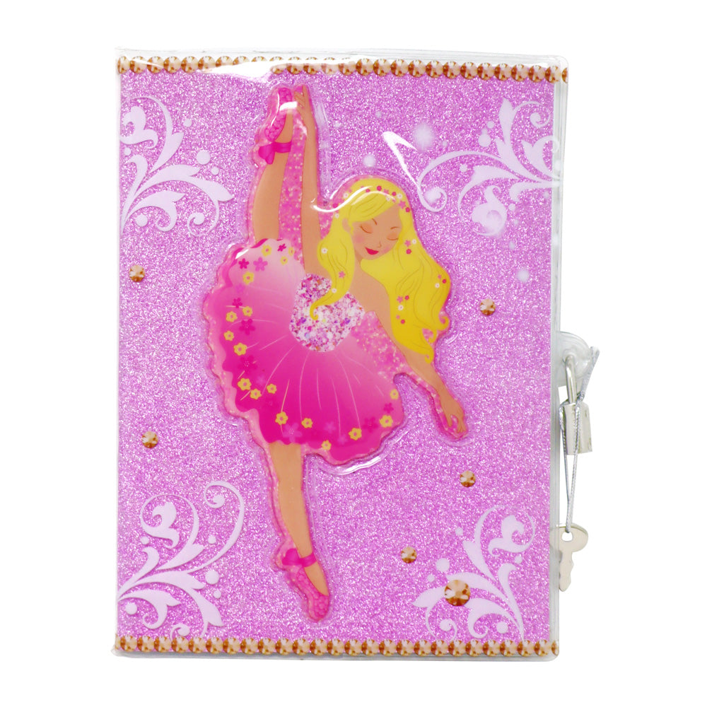 Romantic Ballet 3D Lockable Diary - Pink Poppy Australia