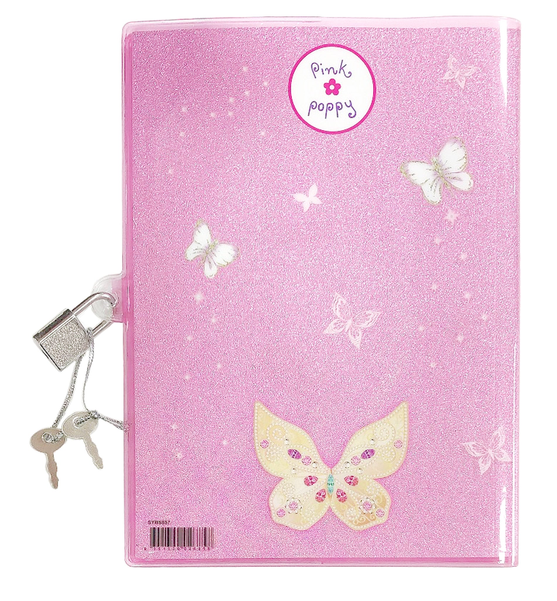 Butterfly Ballet 3D Lockable Diary - Pink Poppy Australia