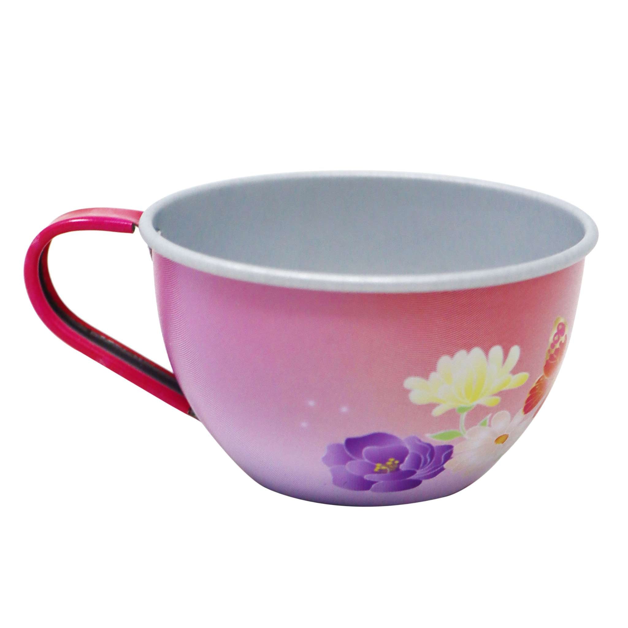 Unicorn Butterfly 14 Piece Kids Play Pretend Tin Tea Set - Pink Poppy Australia