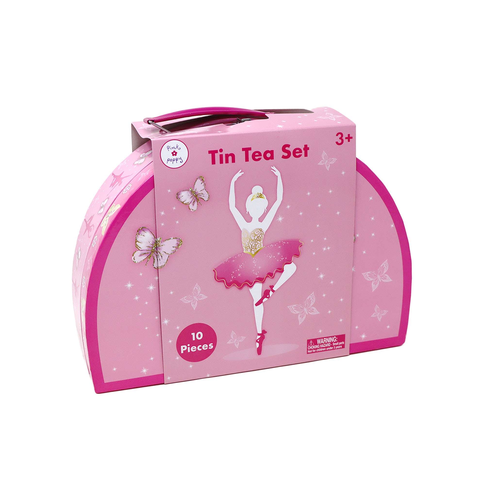 Butterfly Ballet Tin Tea Set - Pink Poppy Australia