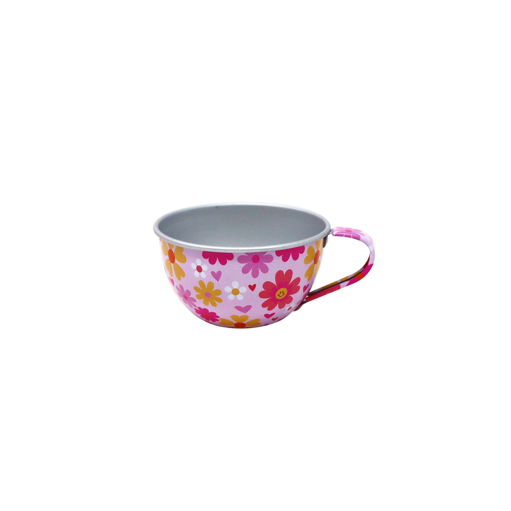 Vibrant Vacation 7 Piece Tin Tea Set in Carry Case - Pink Poppy Australia