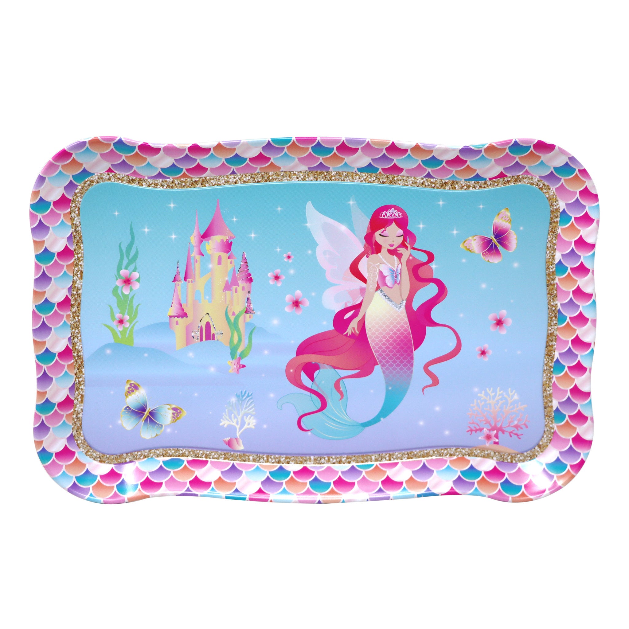 Shimmering Mermaid Tea Set in Basket - Pink Poppy Australia
