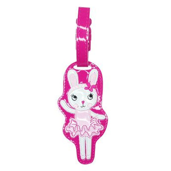 Cute Little Pets Bag Tag - Pink Poppy