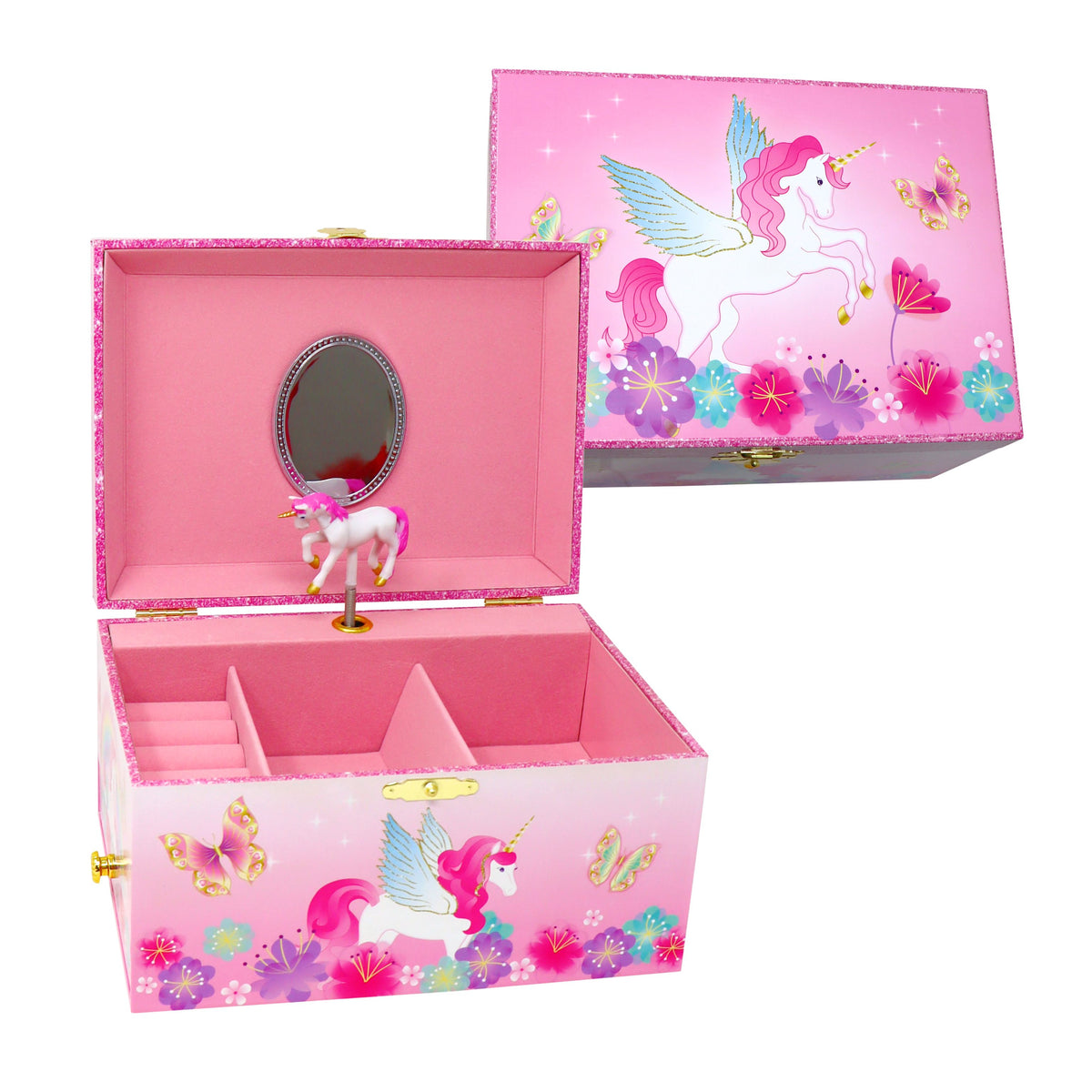 Unicorn Rainbow Luxury Music Box - Pink Poppy Australia