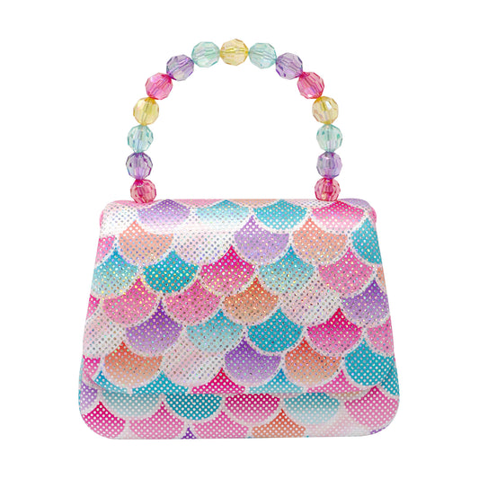 Shimmering Mermaid Scale Hard Handbag