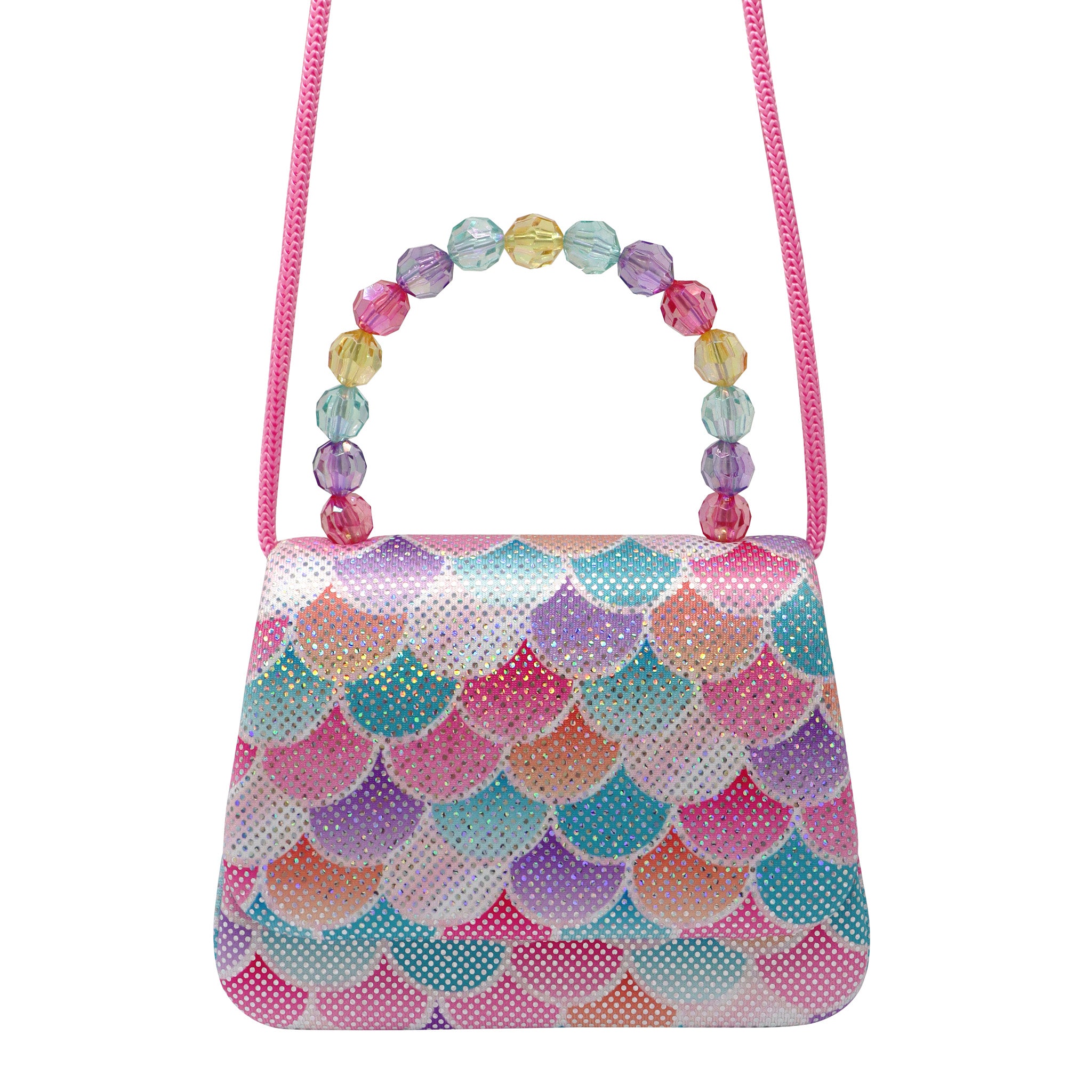 Shimmering Mermaid Scale Hard Handbag