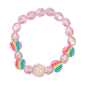 Rainbow Love Heart Bracelet - Pink Poppy Australia